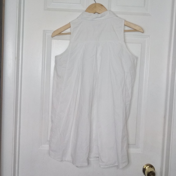 Maison De Papillon Chiara Pleated Button Down Blouse Size XS - Picture 6 of 13